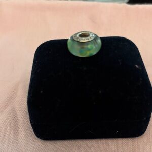 Pandora Silver and Blue Charm Bead